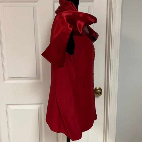 Christie of CA rayon silky red scarf- one size - Picture 8 of 12